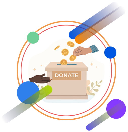 Happy nonprofit volunteers working together